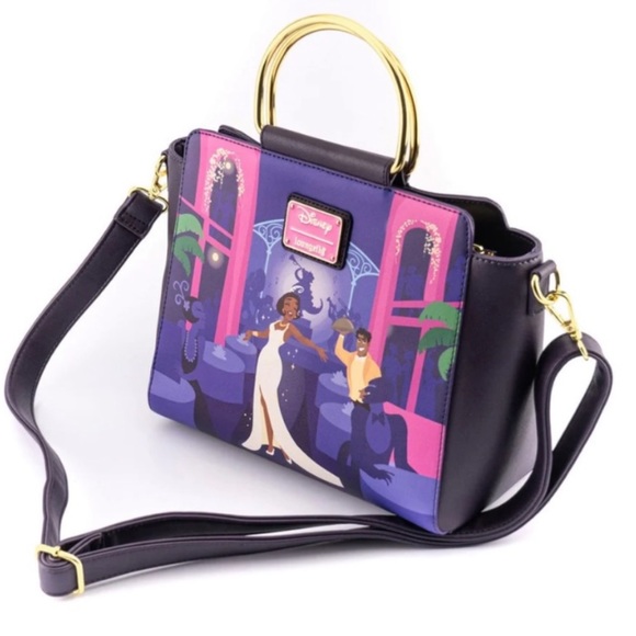 Loungefly Disney Tiana’s Place Crossbody Satchel Bag Purse Princess & Frog - Picture 6 of 9